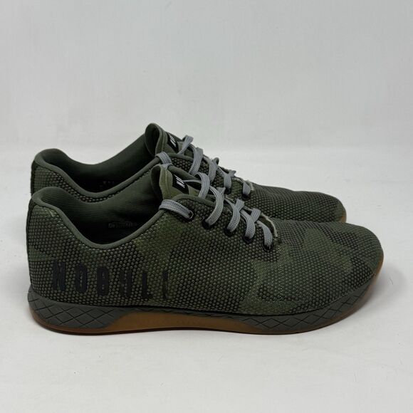 Nobull Outwork Superfabric Sneakers Mens 9.5 Green Camo Gum Soles Unisex Shoes - Picture 1 of 16